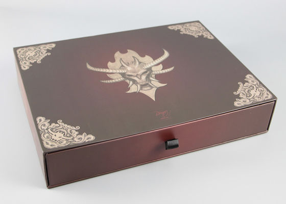 Caixa de presente matte da parte superior da aleta de Lanimated, caixas feitas sob encomenda do cartão com Debossing