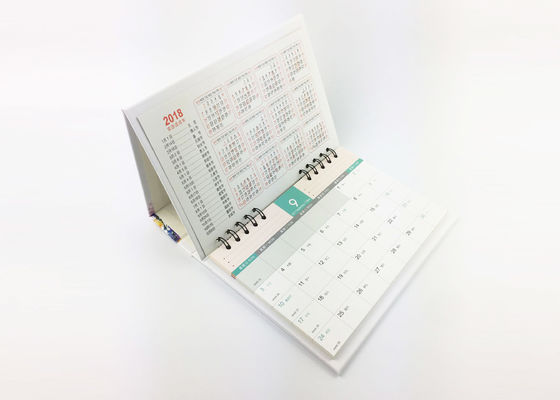 Y / Material diário do papel de arte do planejador do calendário de mesa do escritório da paisagem obrigatória de O