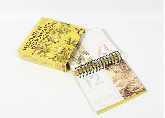 Calendário de mesa personalizado criativo, luz - calendário de mesa mensal amarelo