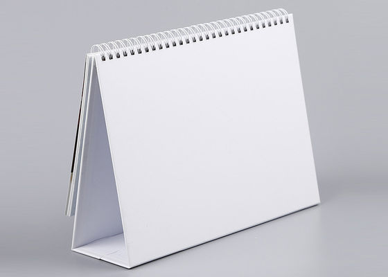 Metal branco Y de calendário de mesa do escritório do triângulo - O que liga com suporte da pena