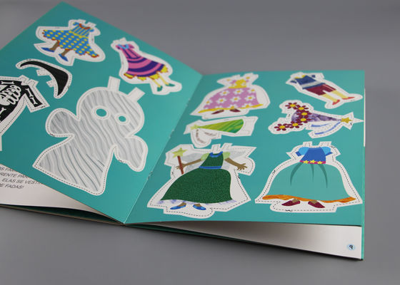 Os livros azuis da placa de carimbo da folha de ouro para crianças, figura dos desenhos animados caçoam livros da placa