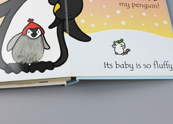 Livros personalizados capa dura da placa, placa multicolorido do cinza do livro da placa do bebê