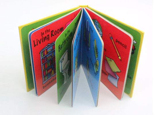 Os livros de crianças matte do cartão do papel de arte com emperramento perfeito e folha de prata