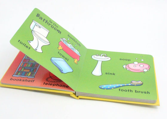 Os livros de crianças matte do cartão do papel de arte com emperramento perfeito e folha de prata