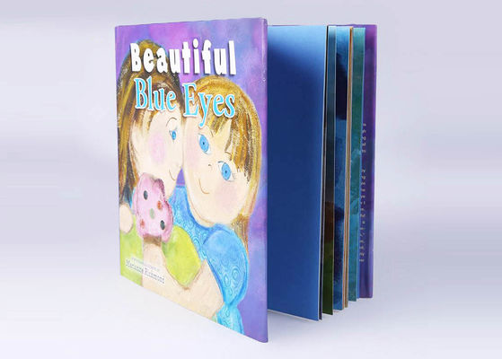 Papel revestido de livros de crianças da capa dura do conto de fadas de Coloful com sobrecapa plástica