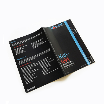 Os serviços de impressão do folheto das brochuras do folheto selam o offset 4C da costura