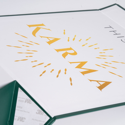 Caixas de empacotamento do presente luxuoso com 157gsm Art Paper papel do cartão de 1200 G/M